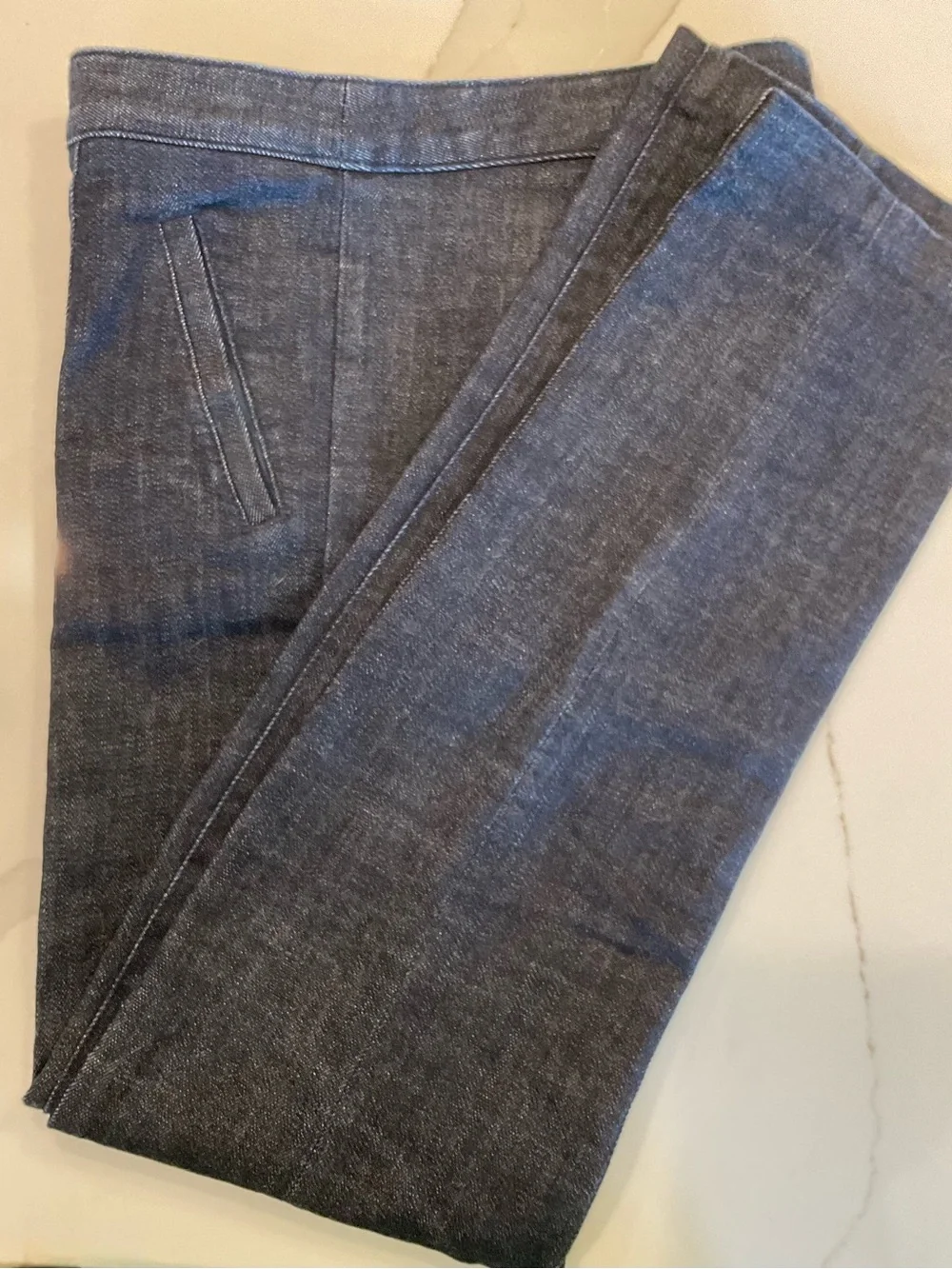 Tory Burch Women's Straight Leg Blue Jeans